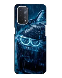 Чехол для OPPO A54 (5G) с картинкой «BMW под дождем»