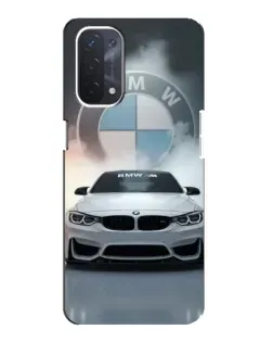 Чехол для OPPO A54 (5G) с картинкой «BMW в белом дыму»