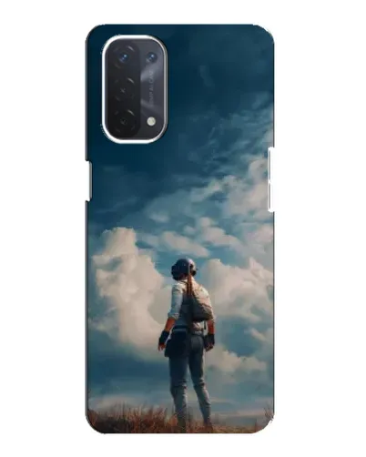 Чохол для OPPO A54 (5G) з картинкою «Герой PUBG на скелі»