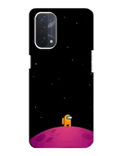 Чохол для OPPO A54 (5G) з картинкою «Самотній герой на планеті»