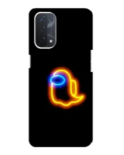 Чохол для OPPO A54 (5G) з картинкою «Among Us неонове сяйво»