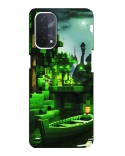 Чохол для OPPO A54 (5G) з картинкою «Minecraft лісовий пейзаж»