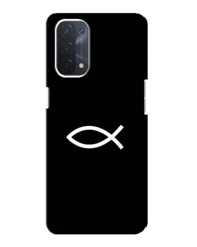 Чохол для OPPO A54 (5G) з картинкою «Символ риби Jesus» Чохол для OPPO A54 (5G) з картинкою «Символ риби Jesus»