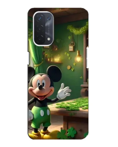 Чехол для OPPO A54 (5G) с картинкой «Микки в мастерской»