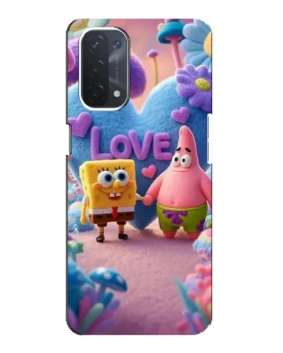 Чехол для OPPO A54 (5G) с картинкой «Губка Боб Патрик»