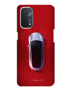 Чохол для OPPO A54 (5G) з картинкою «Tesla Top View»
