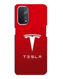 Чохол для OPPO A54 (5G) з картинкою «Tesla Red Classic»