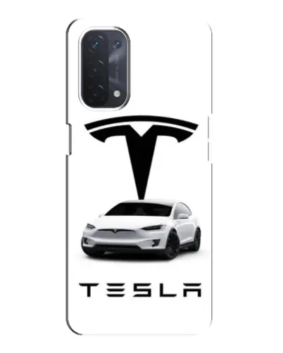 Чохол для OPPO A54 (5G) з картинкою «Tesla White Style»