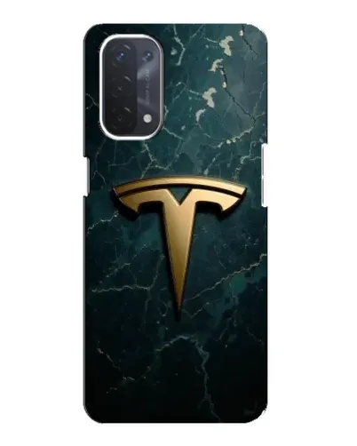 Чохол для OPPO A54 (5G) з картинкою «Мармурова Tesla Gold»