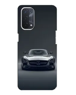 Чехол для OPPO A54 (5G) с картинкой «Mercedes на черном»