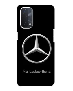 Чехол для OPPO A54 (5G) с картинкой «Mercedes Silver Logo»