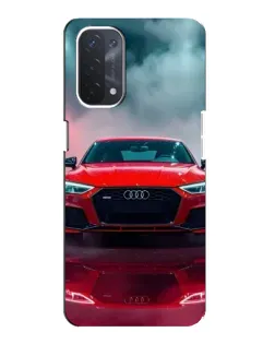 Чехол для OPPO A54 (5G) с картинкой «Audi RS — красный стиль»