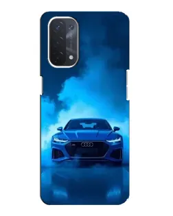 Чехол для OPPO A54 (5G) с картинкой «Audi — голубая энергия»
