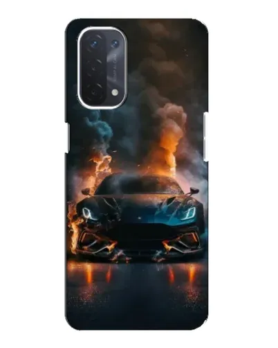 Чехол для OPPO A54 (5G) с картинкой «Lamborghini дымная эстетика»