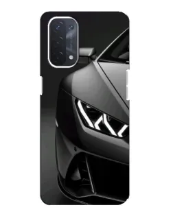 Чехол для OPPO A54 (5G) с картинкой «Lamborghini фары детализация»