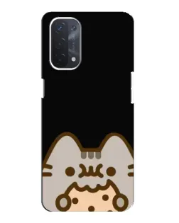 Чохол для OPPO A54 (5G) з картинкою «Пушин на чорному»