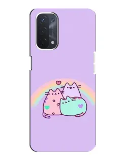 Чохол для OPPO A54 (5G) з картинкою «Веселкові Пушини»