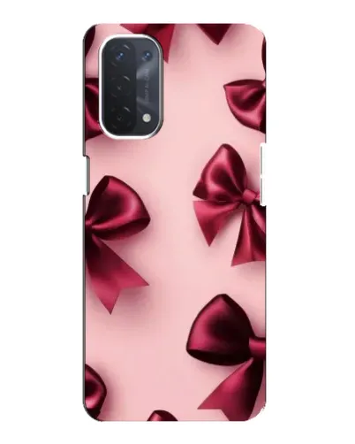 Чехол для OPPO A54 (5G) с картинкой «Бордовый атлас»