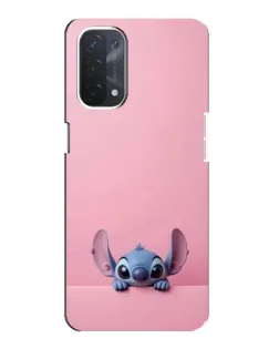 Чехол для OPPO A54 (5G) с картинкой «Stitch выглядывает»