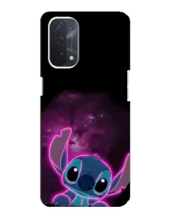 Чехол для OPPO A54 (5G) с картинкой «Неоновый Stitch»