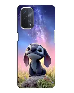Чехол для OPPO A54 (5G) с картинкой «Стич на рассвете»