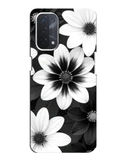 Чохол для OPPO A54 (5G) з картинкою «Монохромні айстри»