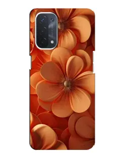 Чохол для OPPO A54 (5G) з картинкою «Помаранчева макро квітка»
