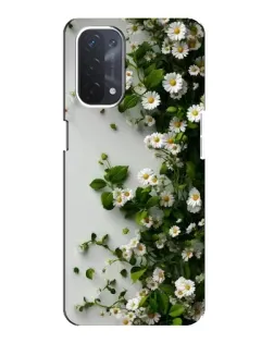 Чохол для OPPO A54 (5G) з картинкою «Гілка дрібних білих квітів»