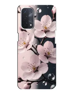 Чохол для OPPO A54 (5G) з картинкою «Ніжня сакура та краплі»
