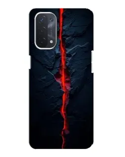 Чохол для OPPO A54 (5G) з картинкою «Червона лавова тріщина»