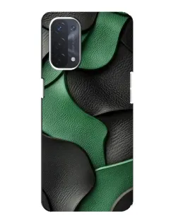 Чохол для OPPO A54 (5G) з картинкою «Зелені шкіряні хвилі»