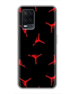 Чохол для OPPO A54 з картинкою «Jordan Red Pattern» Чохол для OPPO A54 з картинкою «Jordan Red Pattern»