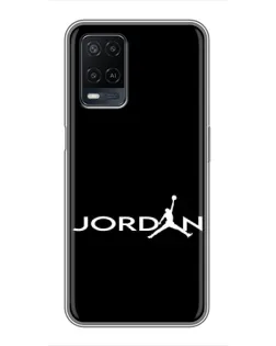 Чохол для OPPO A54 з картинкою «Jordan White Logo»