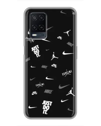 Чохол для OPPO A54 з картинкою «Nike Black Pattern» Чохол для OPPO A54 з картинкою «Nike Black Pattern»