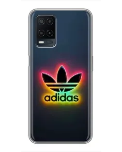 Чохол для OPPO A54 з картинкою «Неоновий Adidas»