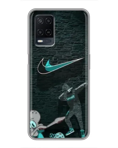 Чехол для OPPO A54 с картинкой «Спортивный арт Nike»