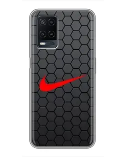 Чохол для OPPO A54 з картинкою «Nike — карбонова сітка» Чохол для OPPO A54 з картинкою «Nike — карбонова сітка»