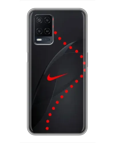 Чехол для OPPO A54 с картинкой «Абстрактный дизайн Nike»