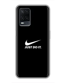 Чехол для OPPO A54 с картинкой «Минимализм от Nike»