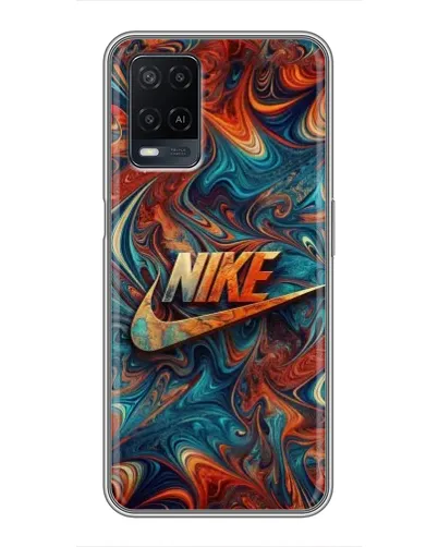 Чехол для OPPO A54 с картинкой «Nike в абстракции»