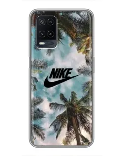 Чохол для OPPO A54 з картинкою «Тропічний принт Nike»