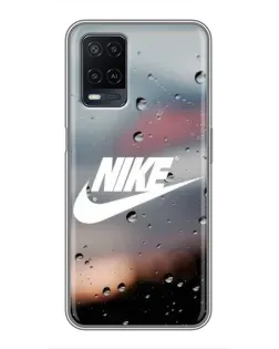 Чохол для OPPO A54 з картинкою «Nike у стилі ретро»