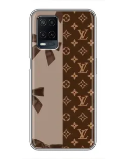Чехол для OPPO A54 с картинкой «Louis Vuitton — банты»