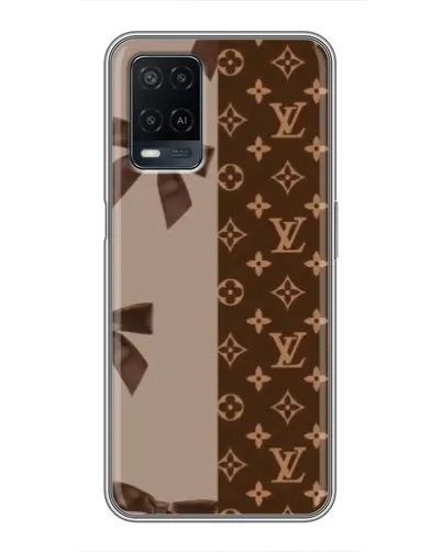 Чехол для OPPO A54 с картинкой «Louis Vuitton — банты»