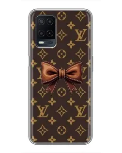 Чехол для OPPO A54 с картинкой «LV с бантом»
