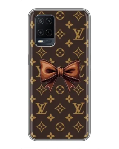 Чехол для OPPO A54 с картинкой «LV с бантом»
