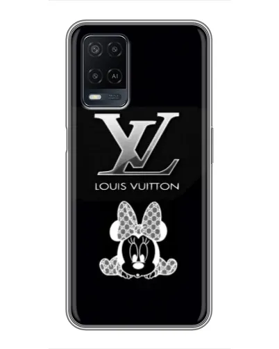 Чехол для OPPO A54 с картинкой «LV и Минни Маус»