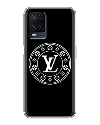 Чехол для OPPO A54 с картинкой «LV — печать стиля»