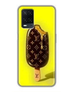 Чехол для OPPO A54 с картинкой «Мороженое от LV»