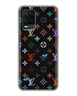 Чехол для OPPO A54 с картинкой «Цветная монограмма LV»